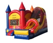 Rainbow Castle Bounce & Slide Dry Unit Max Weight 185 Per Rider
