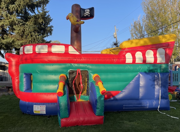 Pirate Bounce and Slide DRY UNIT Slide Inside Max Weight 185 Per Rider 